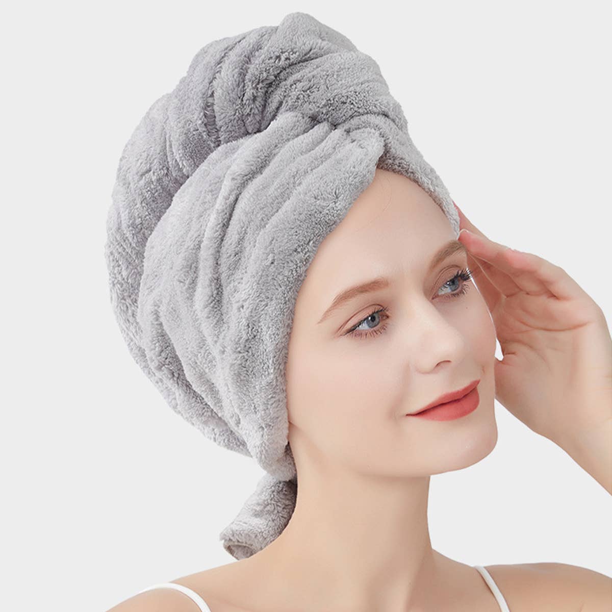 CWMM8343_THICKENED SUPER ABSORBENT NO-BLOW SHOWER CAP