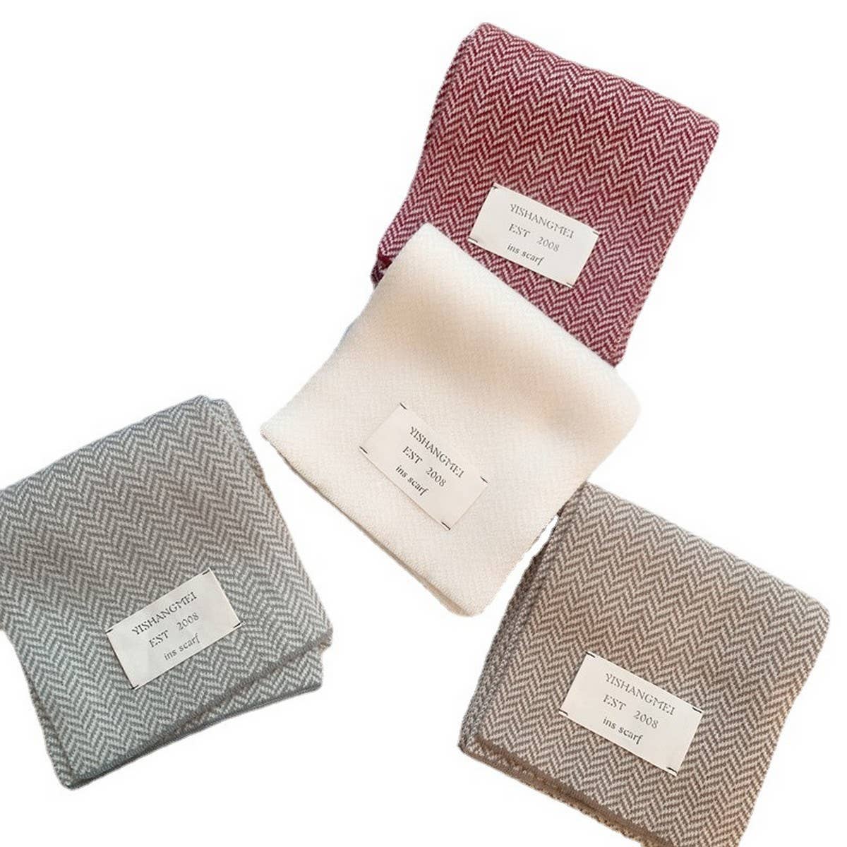 Cozy Knit Scarf - Thick Faux Cashmere Winter Wrap