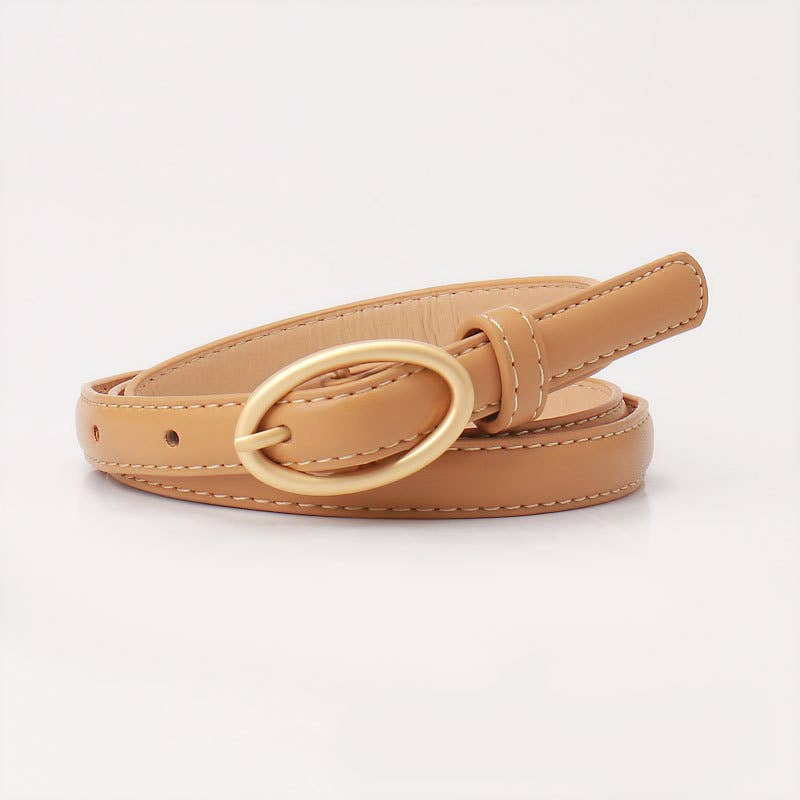 Versatile candy-colored decorated denim belt