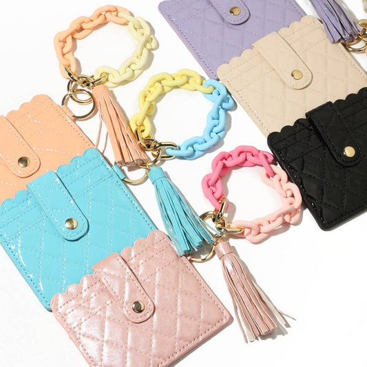 Macaron Wallet with Acrylic Clasp & Keychain_CWAB4962