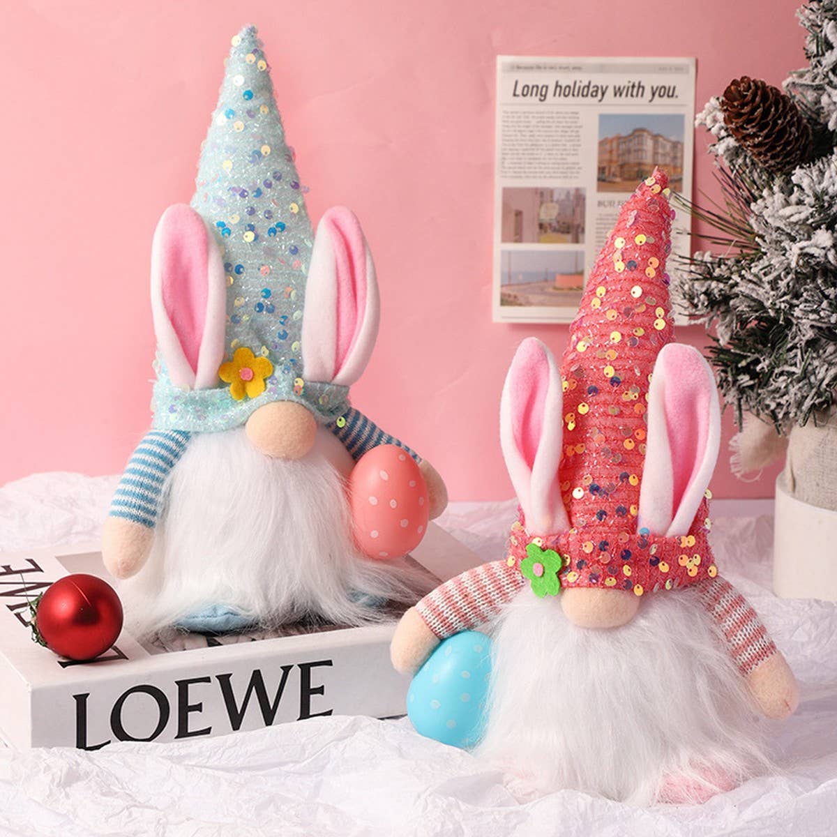 EASTER DECORATION LUMINOUS RUDOLPH ORNAMENTS