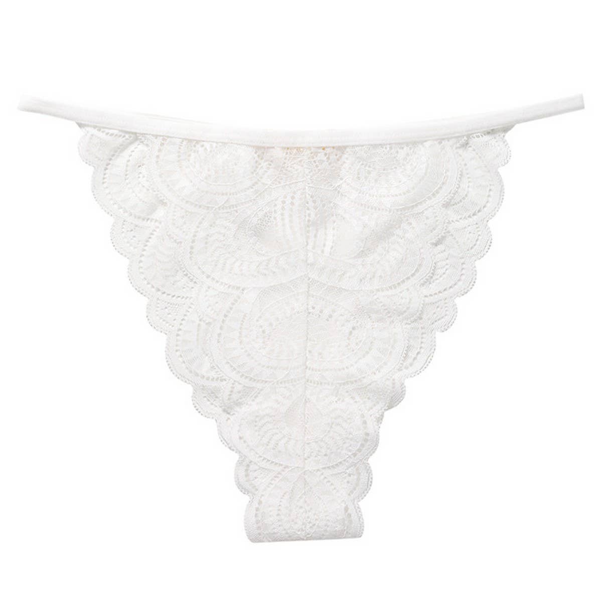SEXY LACE HOLLOW MID WAIST TRIANGLE UNDERWEAR