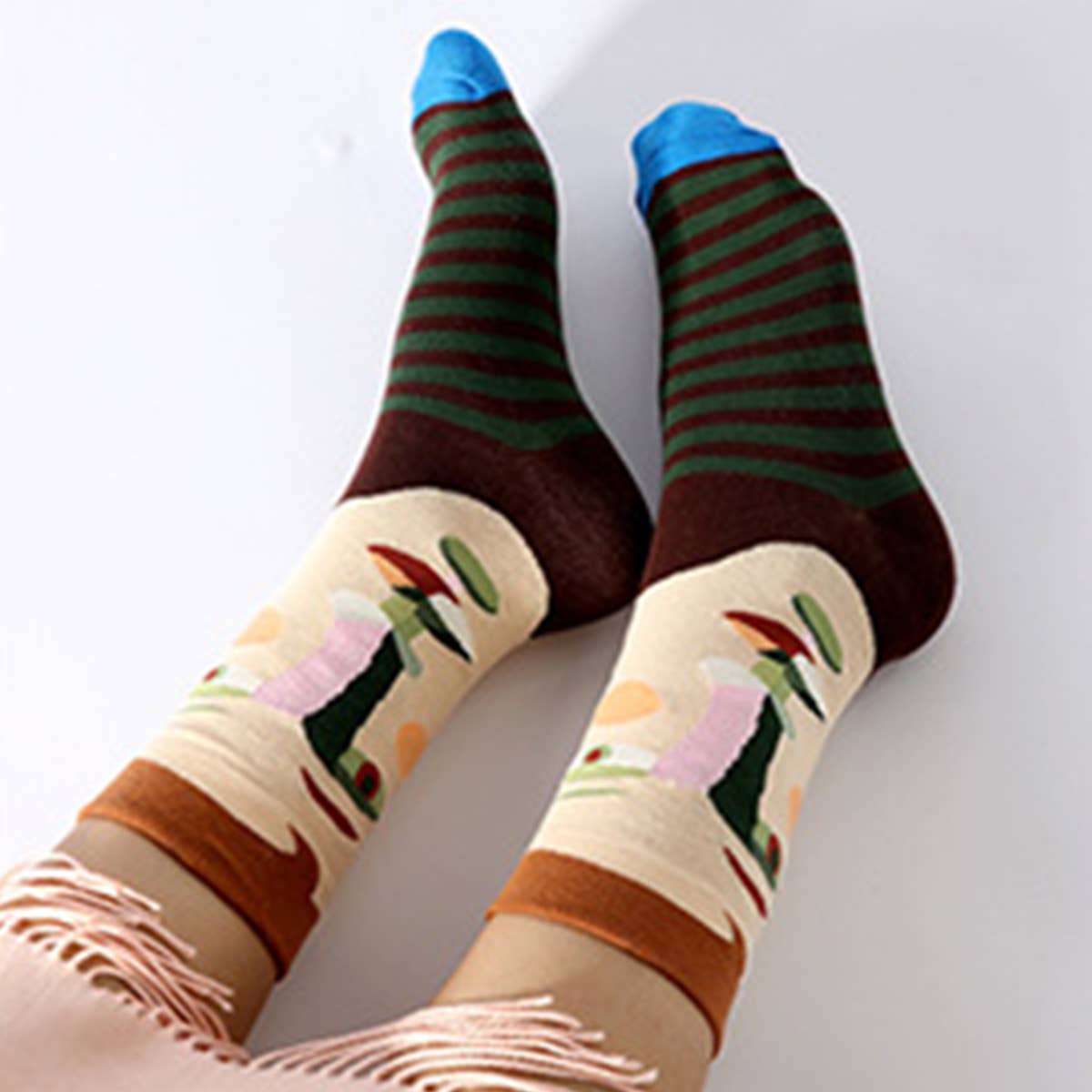 FRENCH FASHION BRAND COTTON THERMAL SOCKS