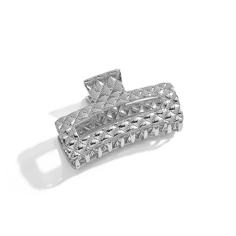 Geometric dark elegant metal clipper hair clips