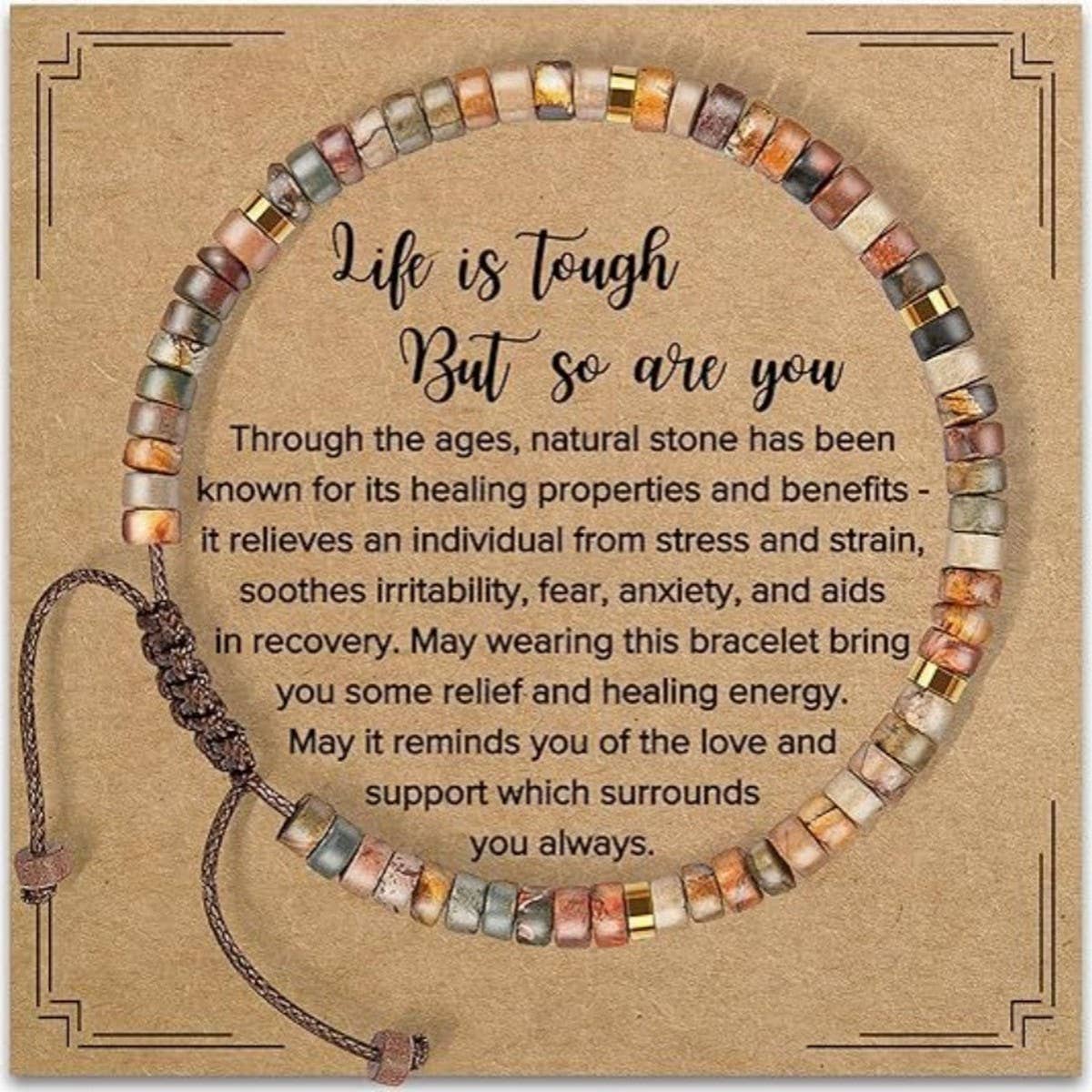 HANDMADE WOVEN BRACELET NATURAL STONE BRACELET_CWAB4624