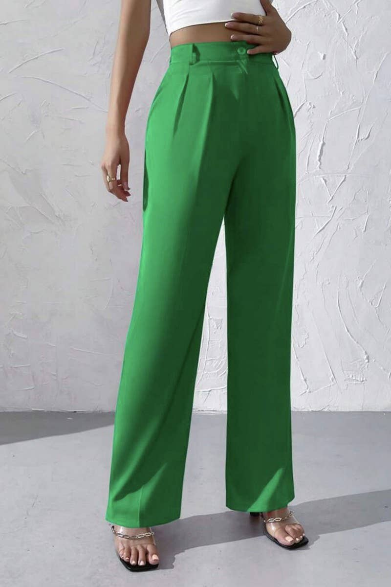 CWBLP1976_CHIC HIGH-WAISTED DRAPED WIDE LEG TROUSERS