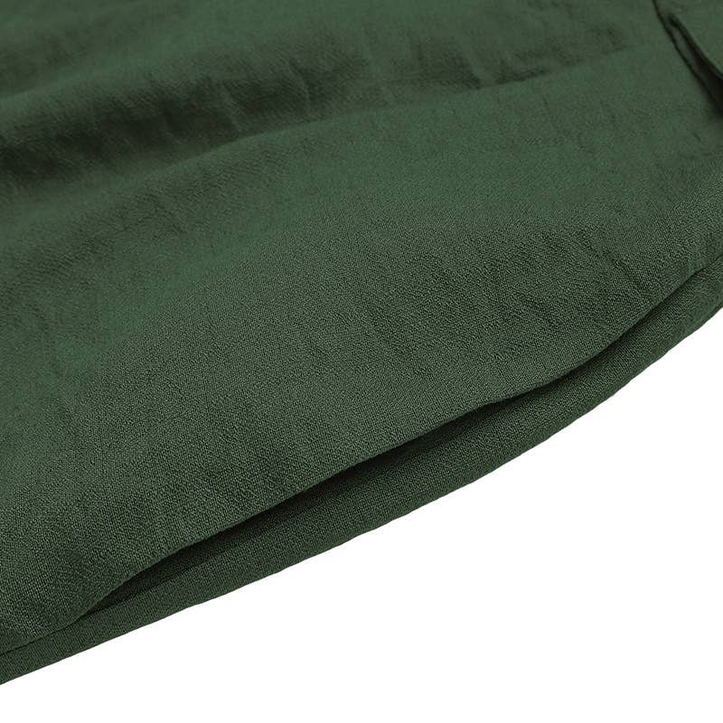 High Waist Pleated Pocket Dress Shorts