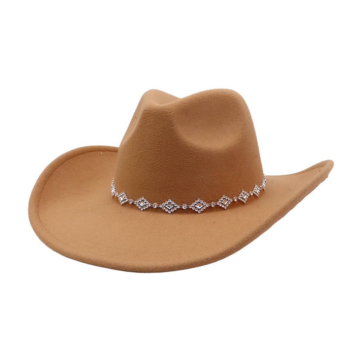 Men & Women  Felt Cowboy Western Fedora_CWAH04442