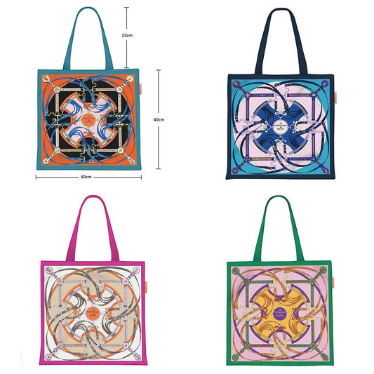 Belt Chain Canvas Tote Bag for Women_CWAB5127