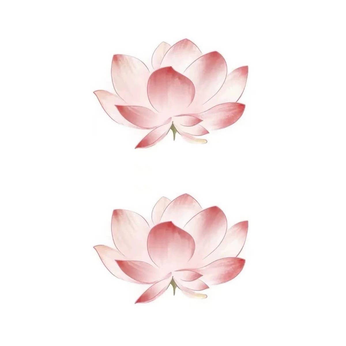 Color Lotus Tattoo Stickers ? Waterproof & Fresh