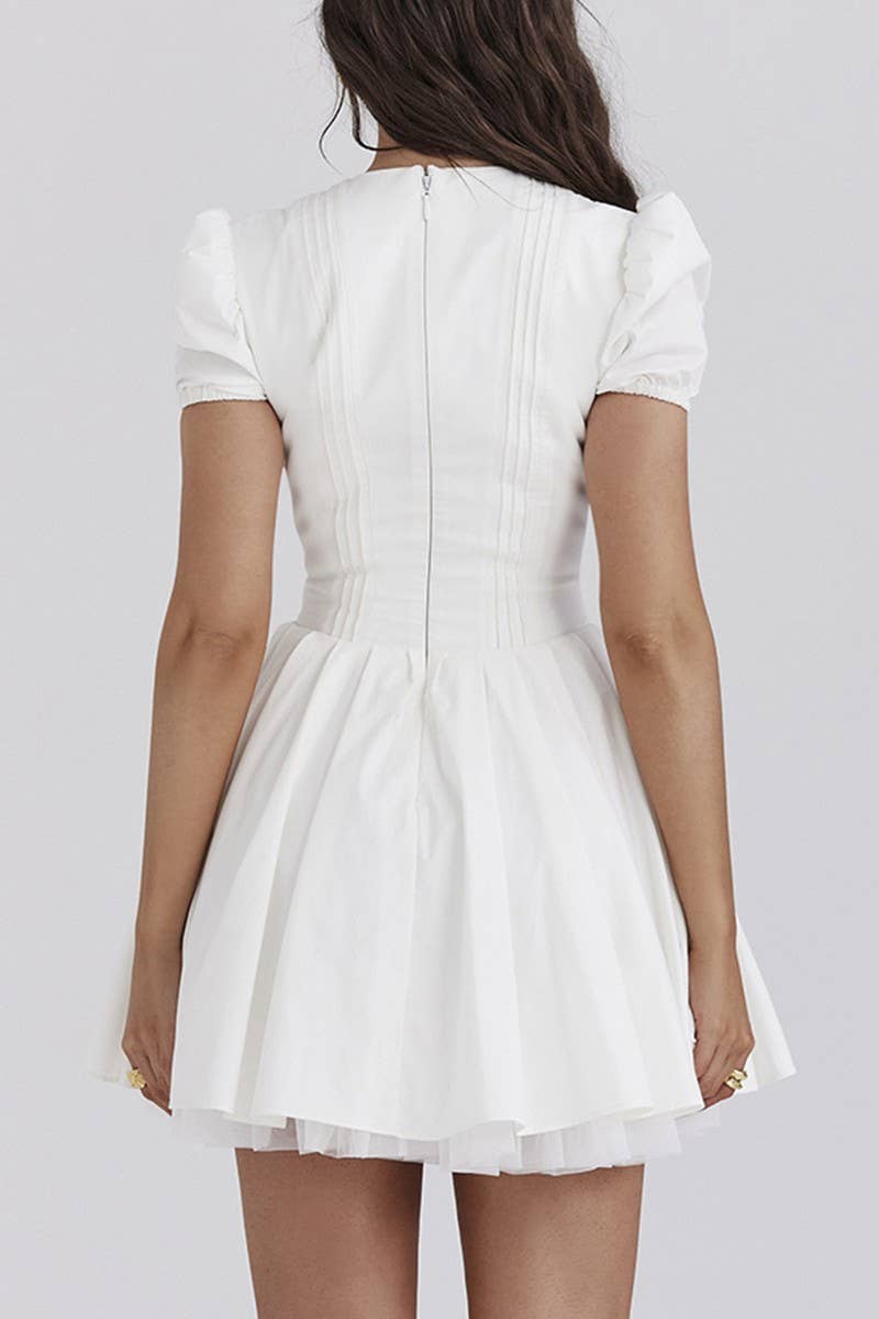 CWDSD7846_SUMMER FRENCH STYLE ELEGANT DRESS