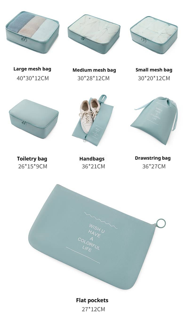 6/7-Piece Waterproof Travel Packing Cube Set_CWAB0542