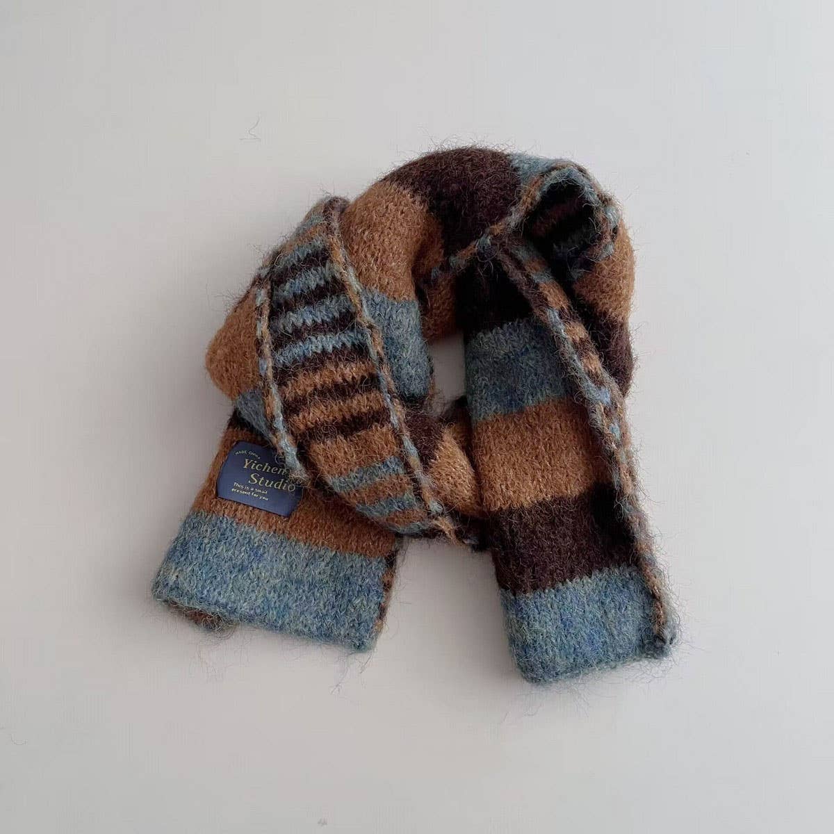 Rainbow Stripe Knit Scarf for Kids ??Winter Scarf_CWASC2109