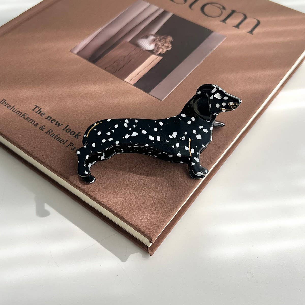 Dachshund Dog Acetate Hair Claw Clip for Girls
