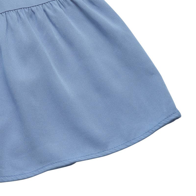 Loose casual chicken heart collar A-line dress