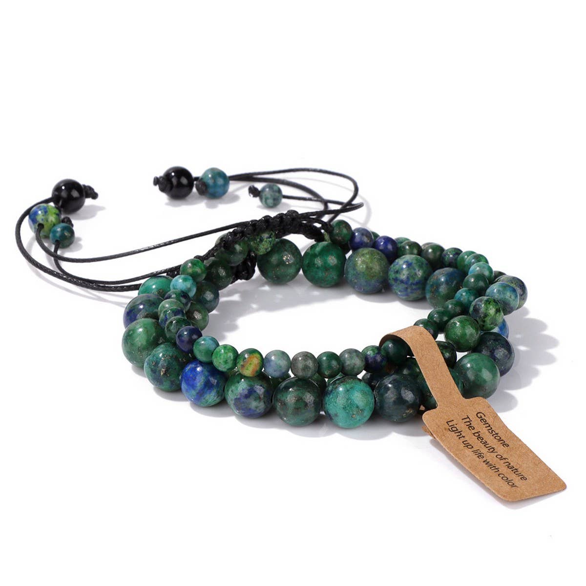 CWAJE4233_NATURAL STONE SIMPLE BRAIDED BRACELET