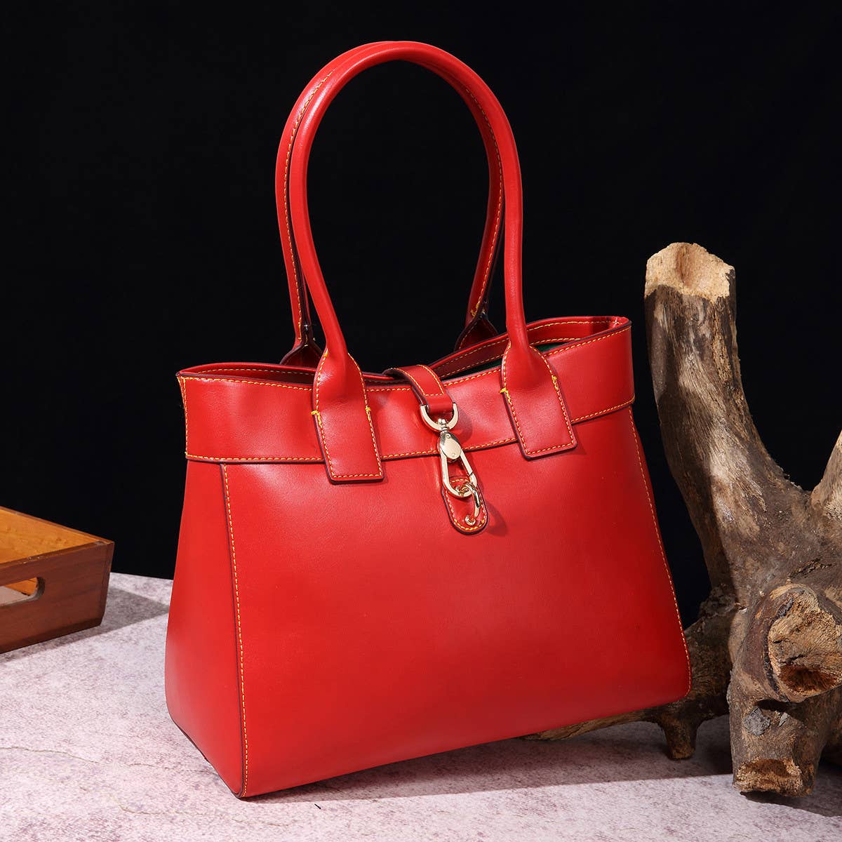 RETRO WAX LARGE-CAPACITY SHOULDER BAG_CWAB0922