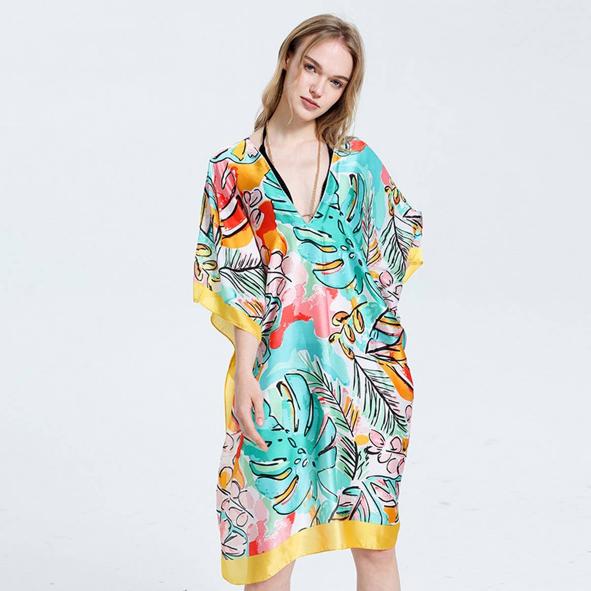 Banana Leaf Scarf - Summer Beach Wrap Shawl_CWASC0671