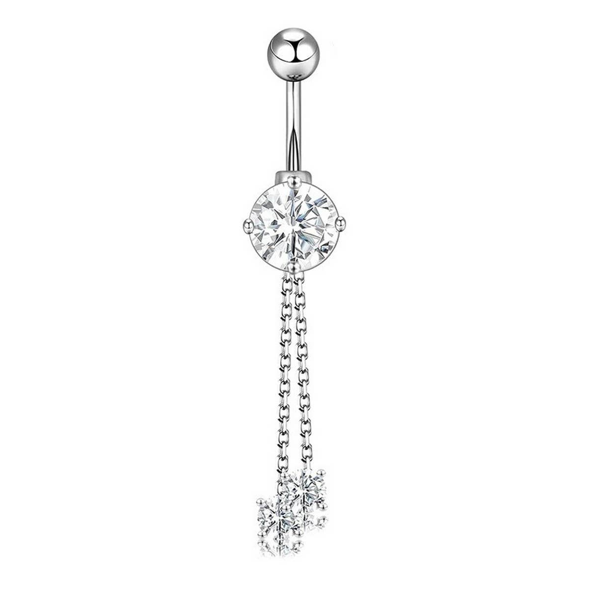 Butterfly CZ Belly Button Ring ??Body Piercing_CWMM9178