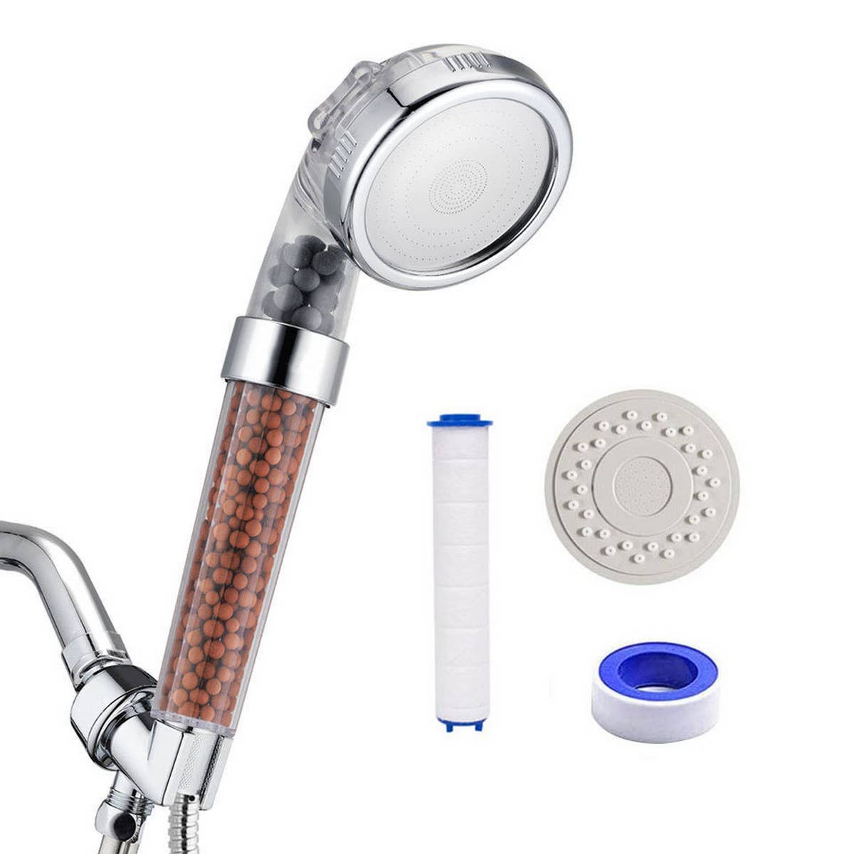 MASSAGESHOWER NEGATIVE ION PRESSURIZED SHOWER HEAD