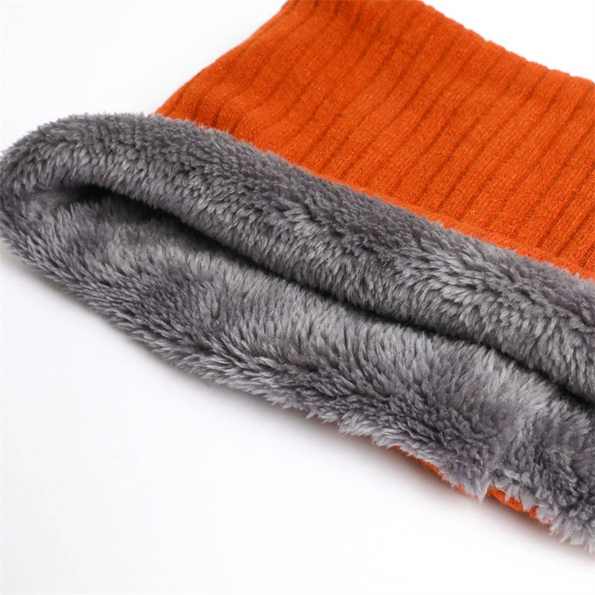 SOLID COLOR PLUS VELVET ELASTIC WARM NECK GAITER_CWASC1023