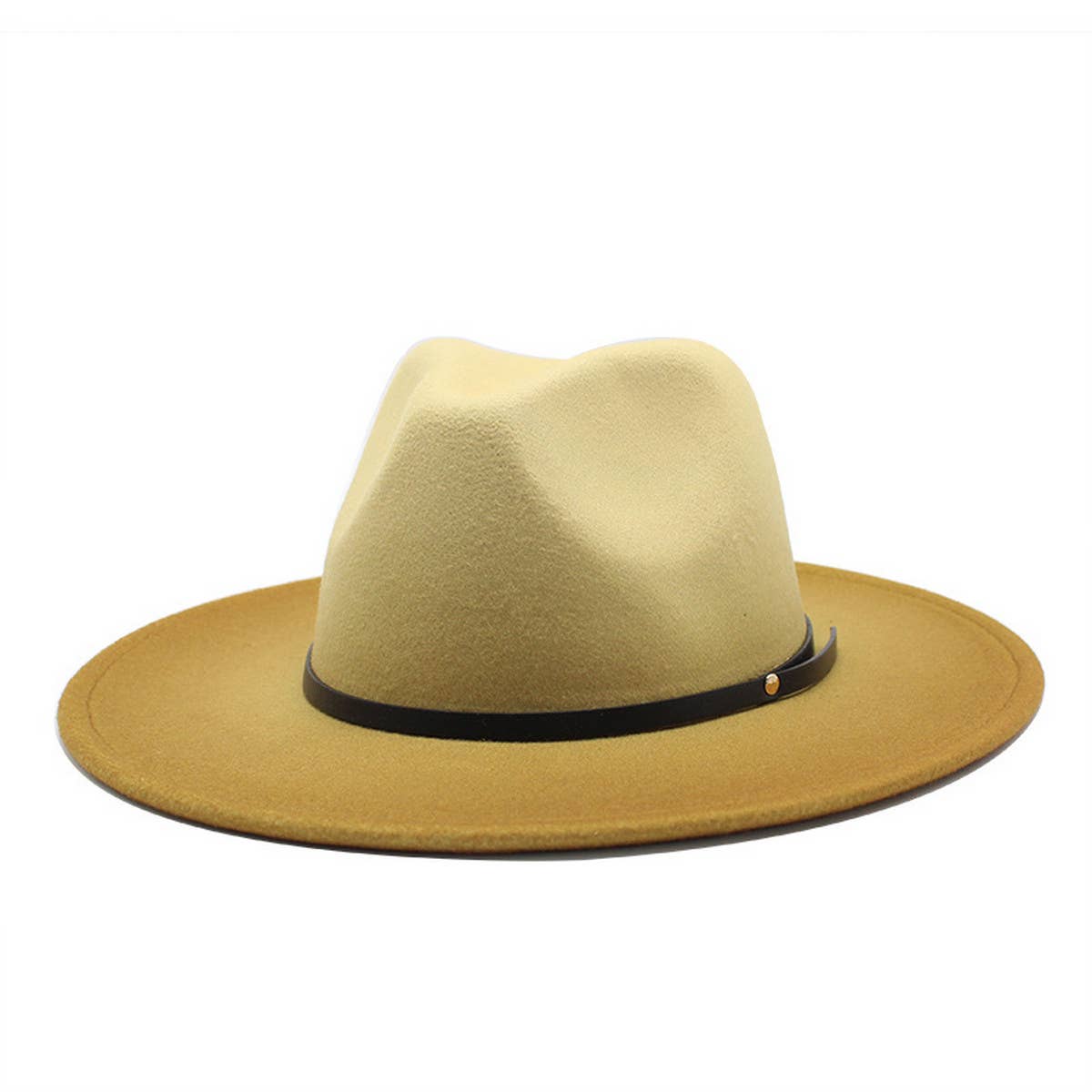 FASHION GRADIENT WIDE-BRIMMED HAT FEDORA_CWAH0808