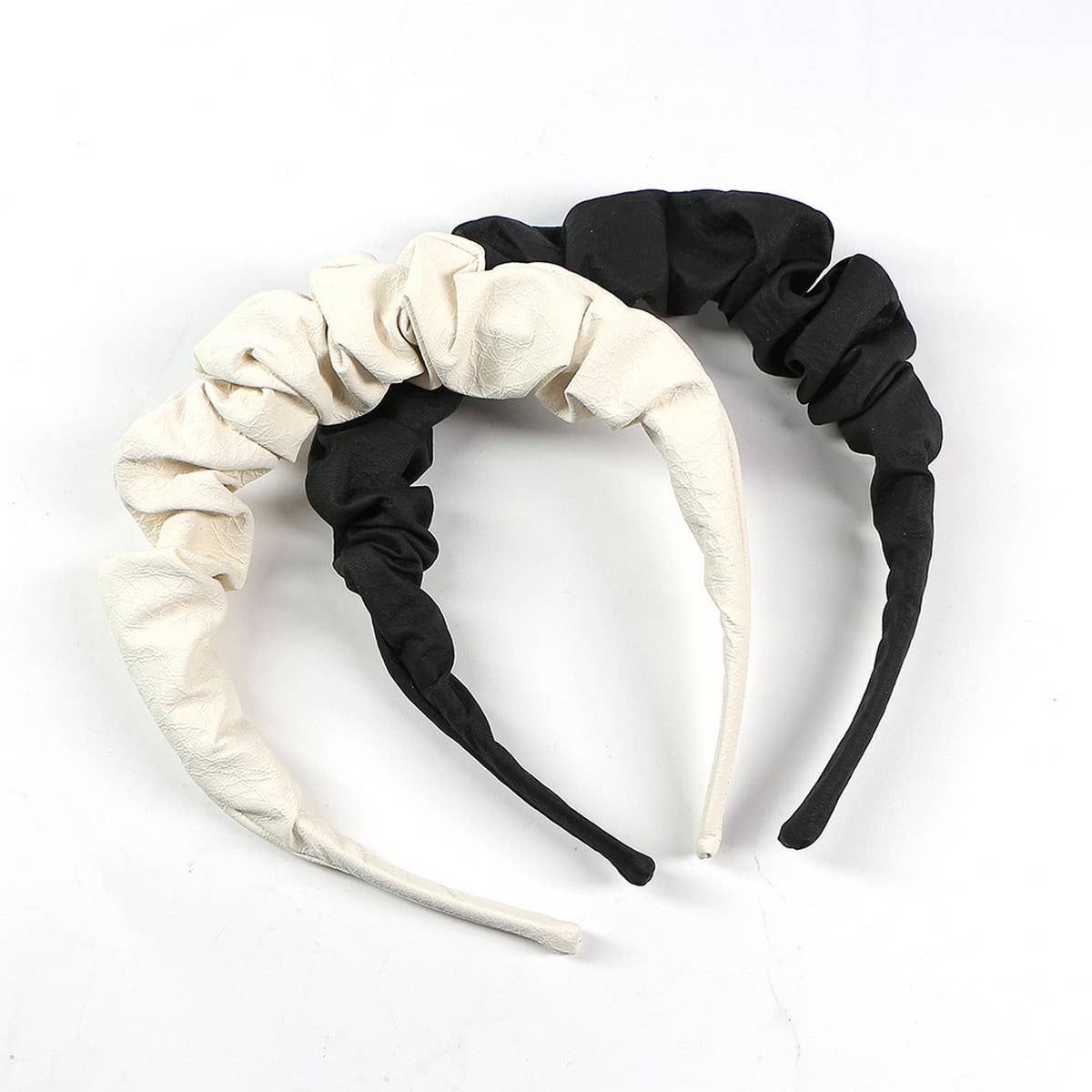 SIMPLE PLEATED SOLID COLOR HEADBAND_CWAHA0976