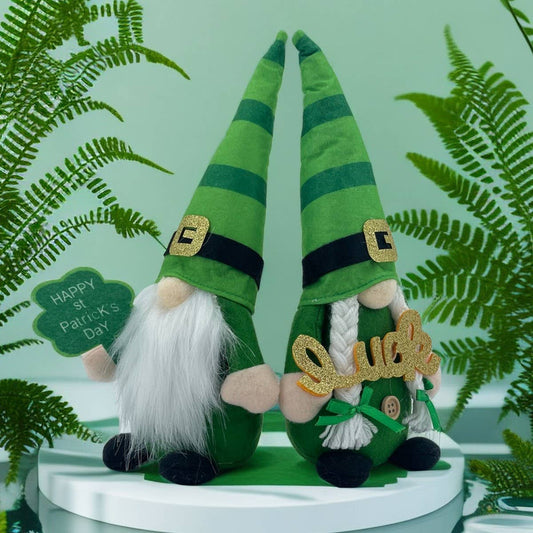 ST. PATRICK'S DAY FACELESS DOLL RUDOLPH ORNAMENT_CWMM3454