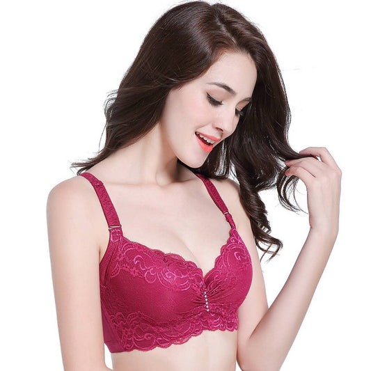 WOMEN ADJUSTABLE PLUS-SIZE LACE BRA