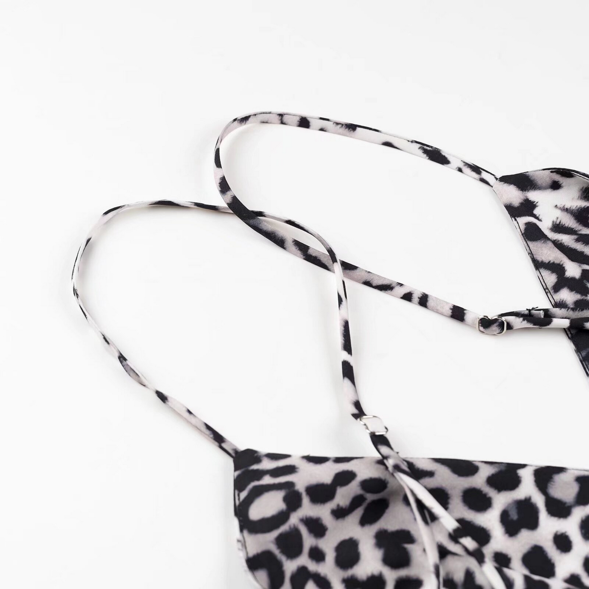 Elegant French Print Crew Neck Midi Dress