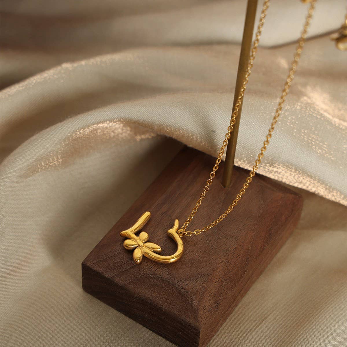 HEART BUTTERFLY FLOWER DESIGN EARRINGS NECKLACE