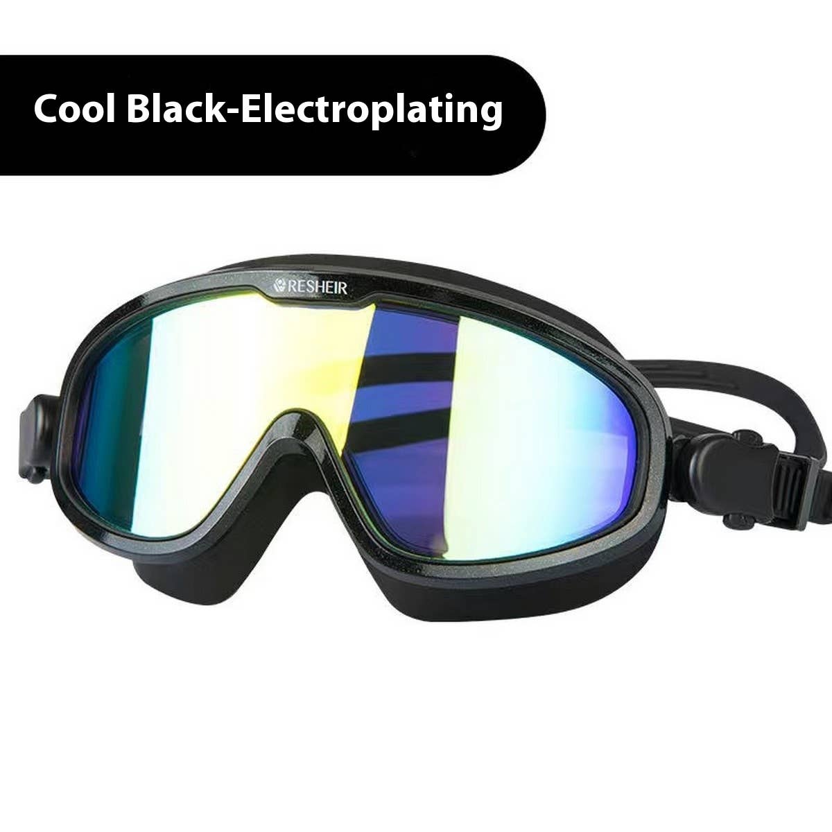 HD Anti-Fog Large Frame Swim Goggles for Adults