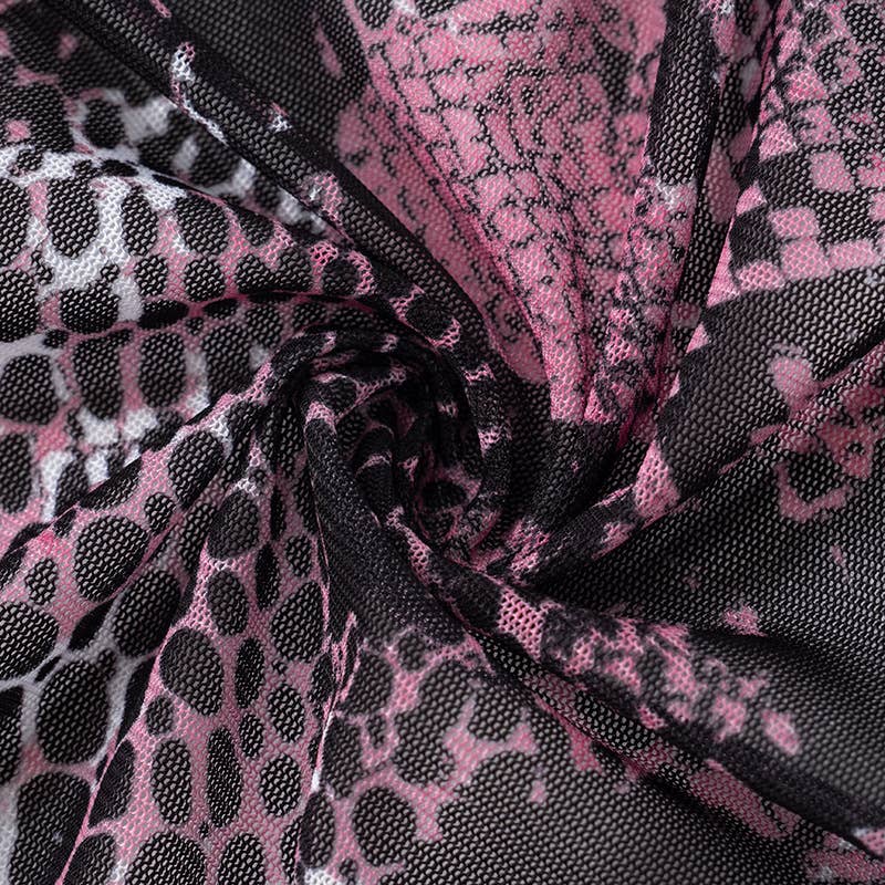 Mesh Backless High Waist Jumpsuit