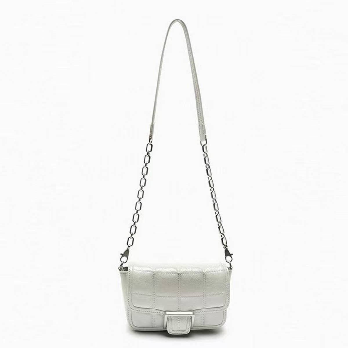 NEW VERSATILE MOTTLED LEATHER SHOULDER BAG_CWAB3437