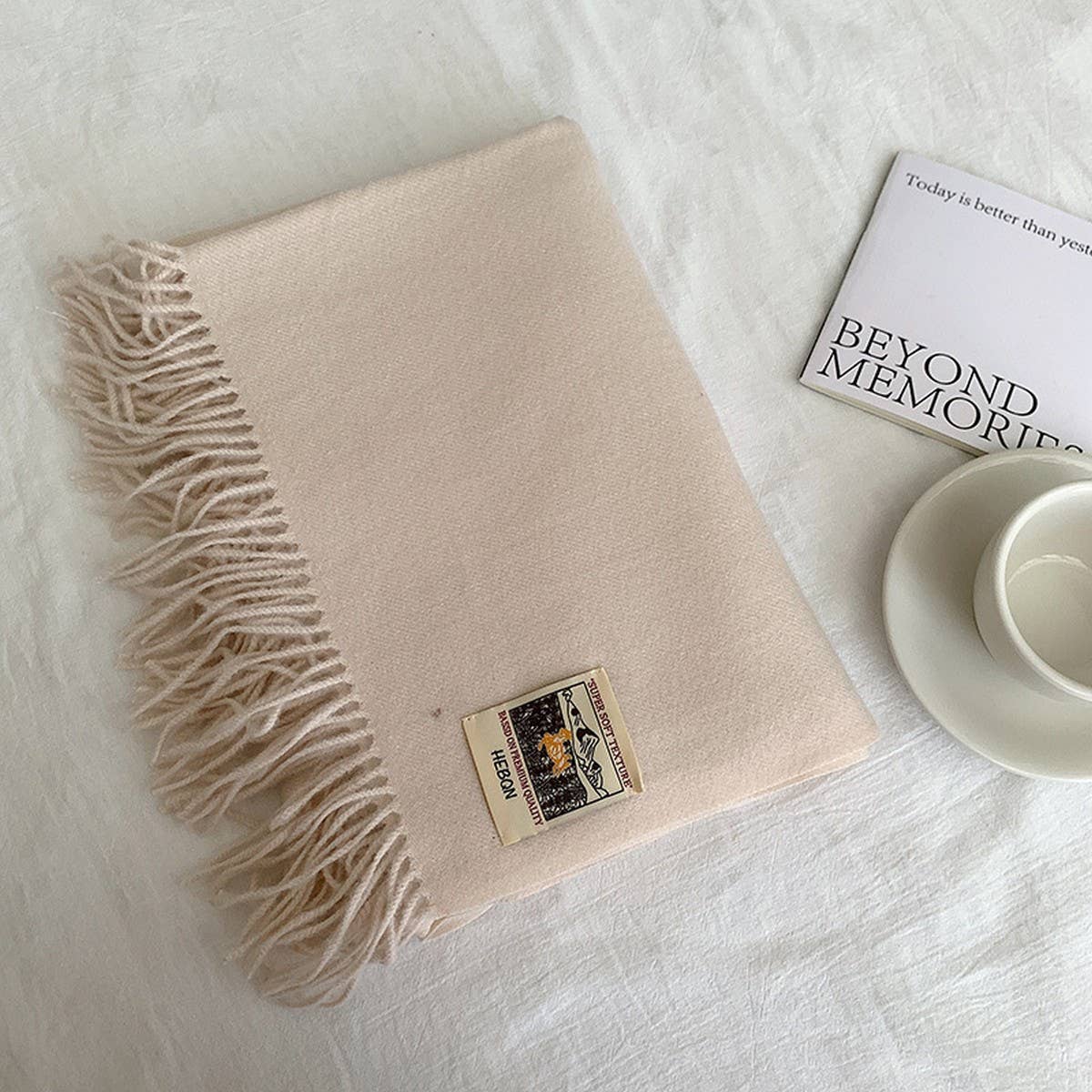 Solid Color Faux Cashmere Scarf -Winter Wrap_CWASC2303