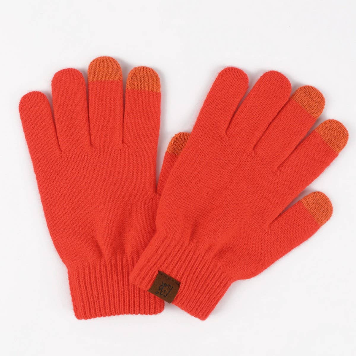 WINTER CANDY-COLORED WARM FIVE-FINGER GLOVES_CWAG0393