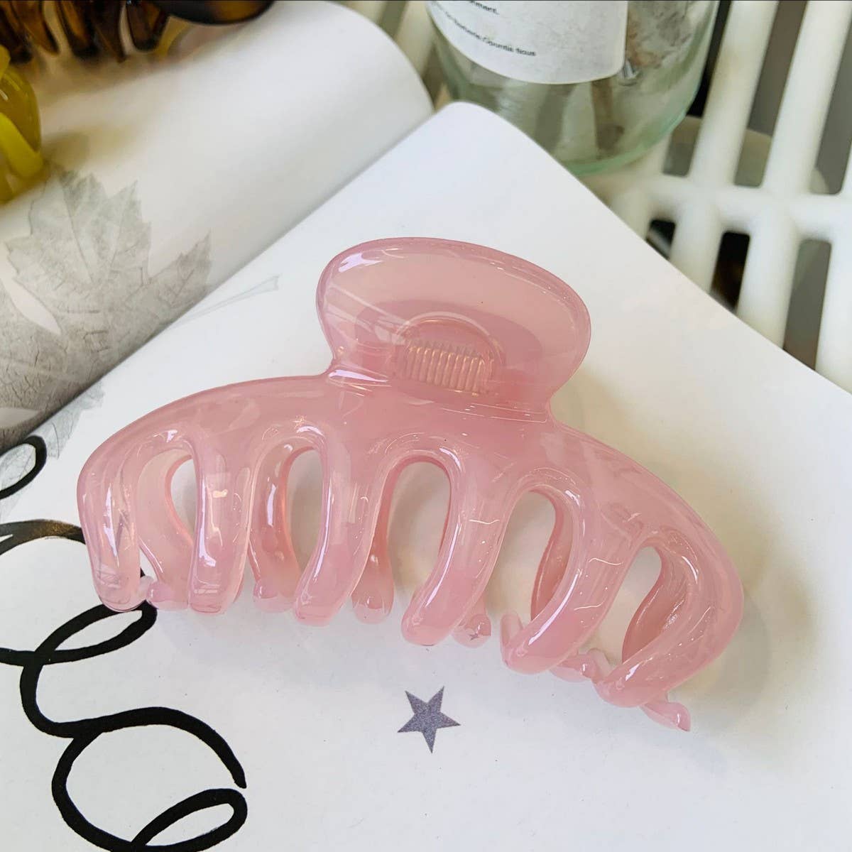 CWAHA1514_EXQUISITE SIMPLE LARGE HAIR CLAW CLIP