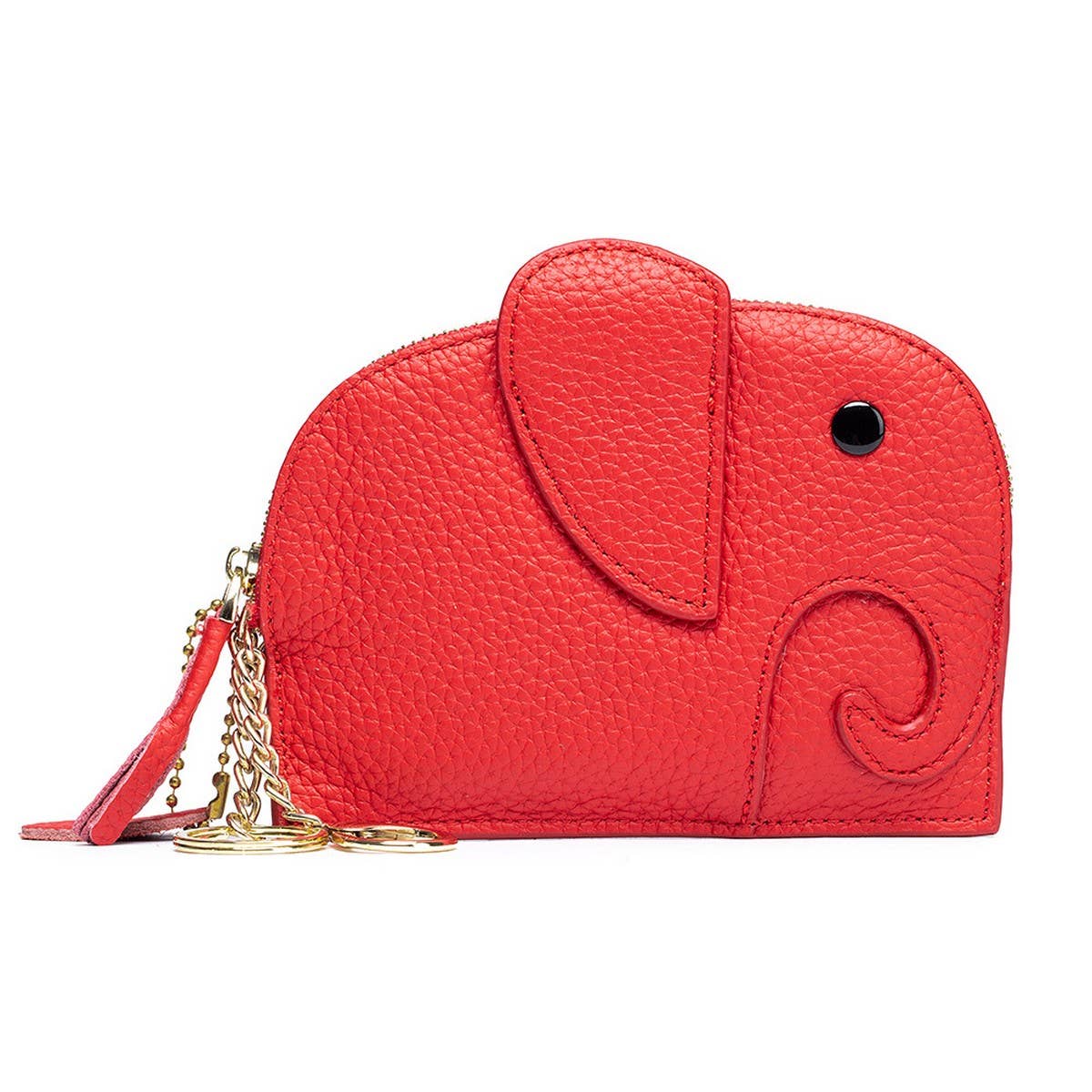 GENUINE LEATHER ELEPHANT MINI CREATIVE WALLET_CWAB3891