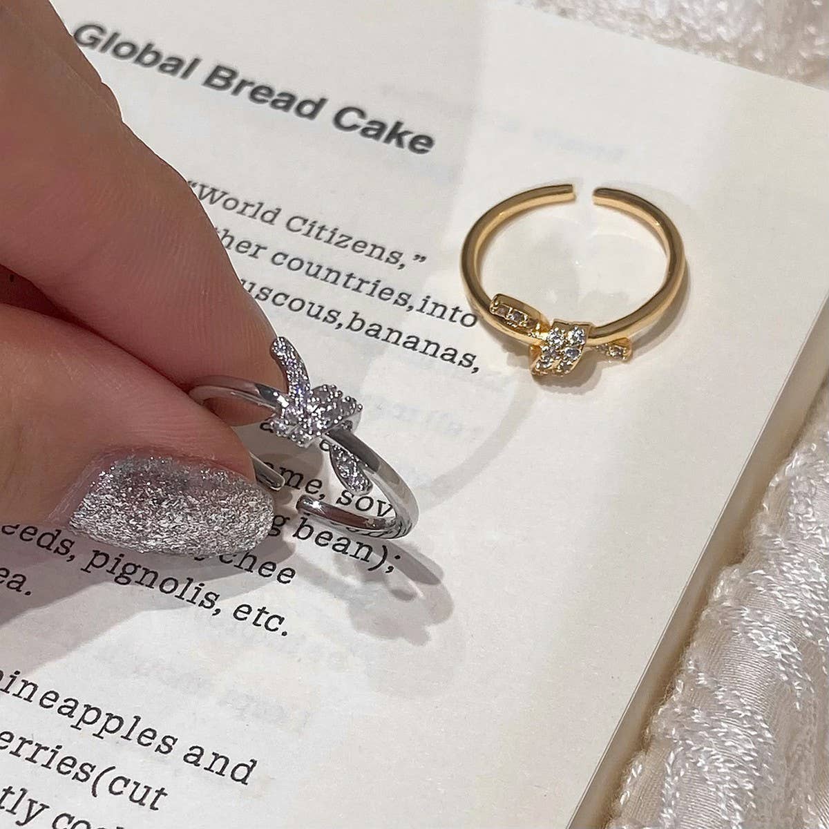 FASHIONABLE AND HIGH-END SIMPLE ZIRCON OPEN RING_CWAJE3094