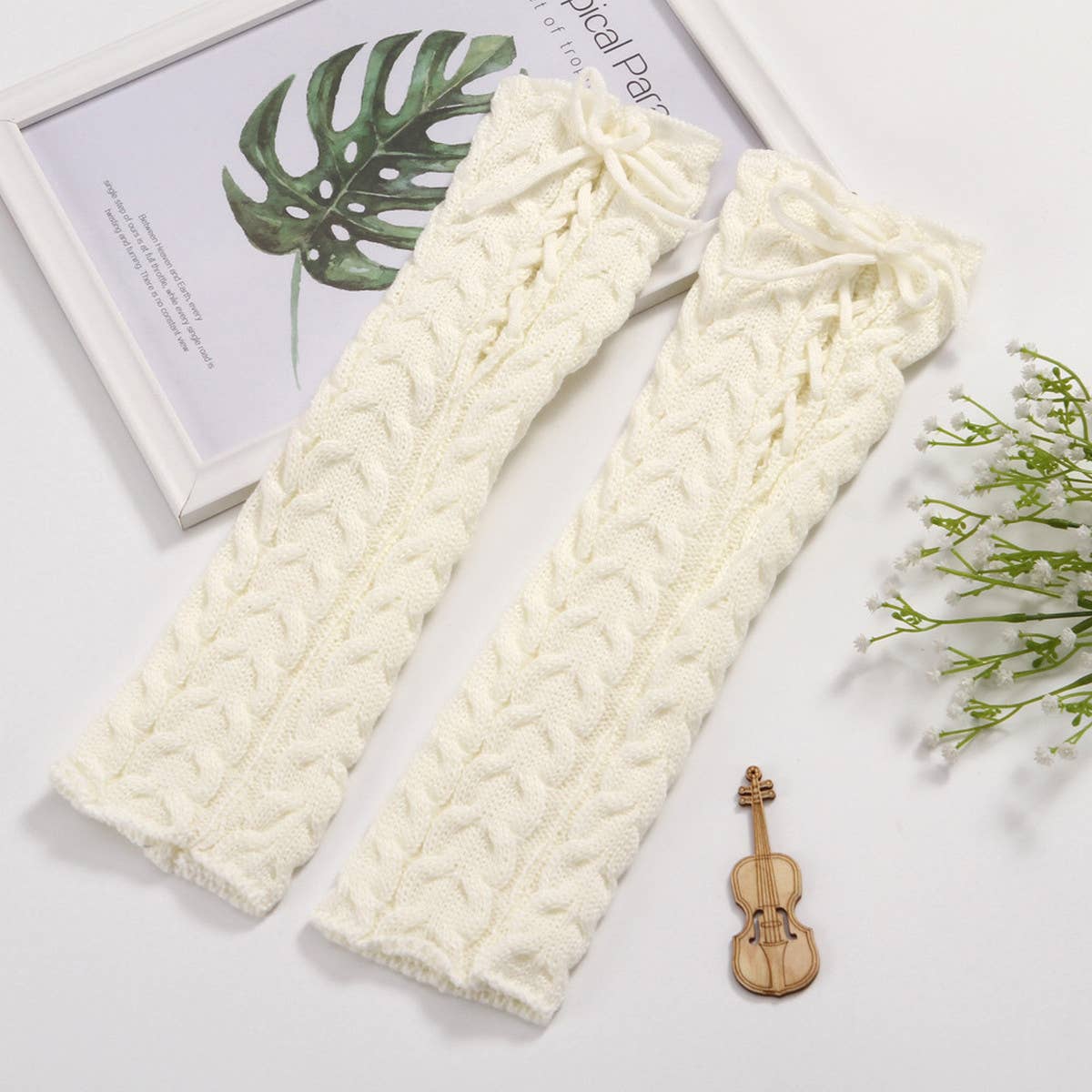 LEG WARMERS WITH LEG WRAPS AND LEG WRAPS