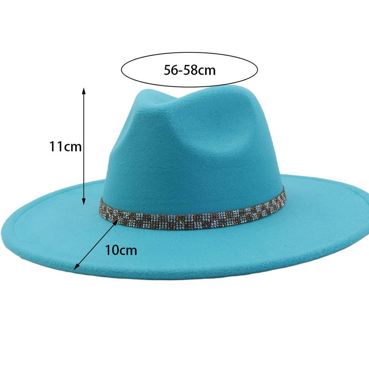 Ethnic Style Wool Blend Fedora Hat Men & Women_CWAH04379