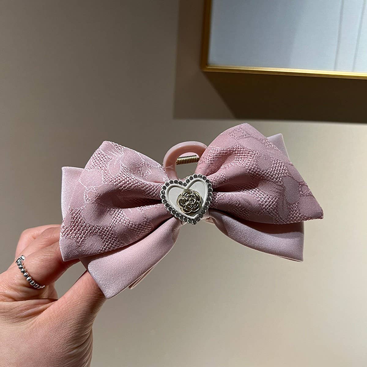 SPRING AND SUMMER HIGH-END LOVE BOW HAIRPINS_CWAHA1201