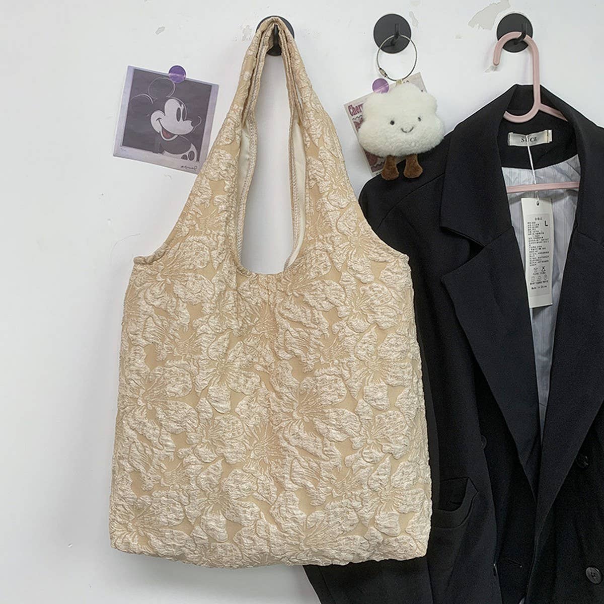 NEW SUMMER EMBROIDERED JACQUARD ROSE HANDBAG_CWAB2132