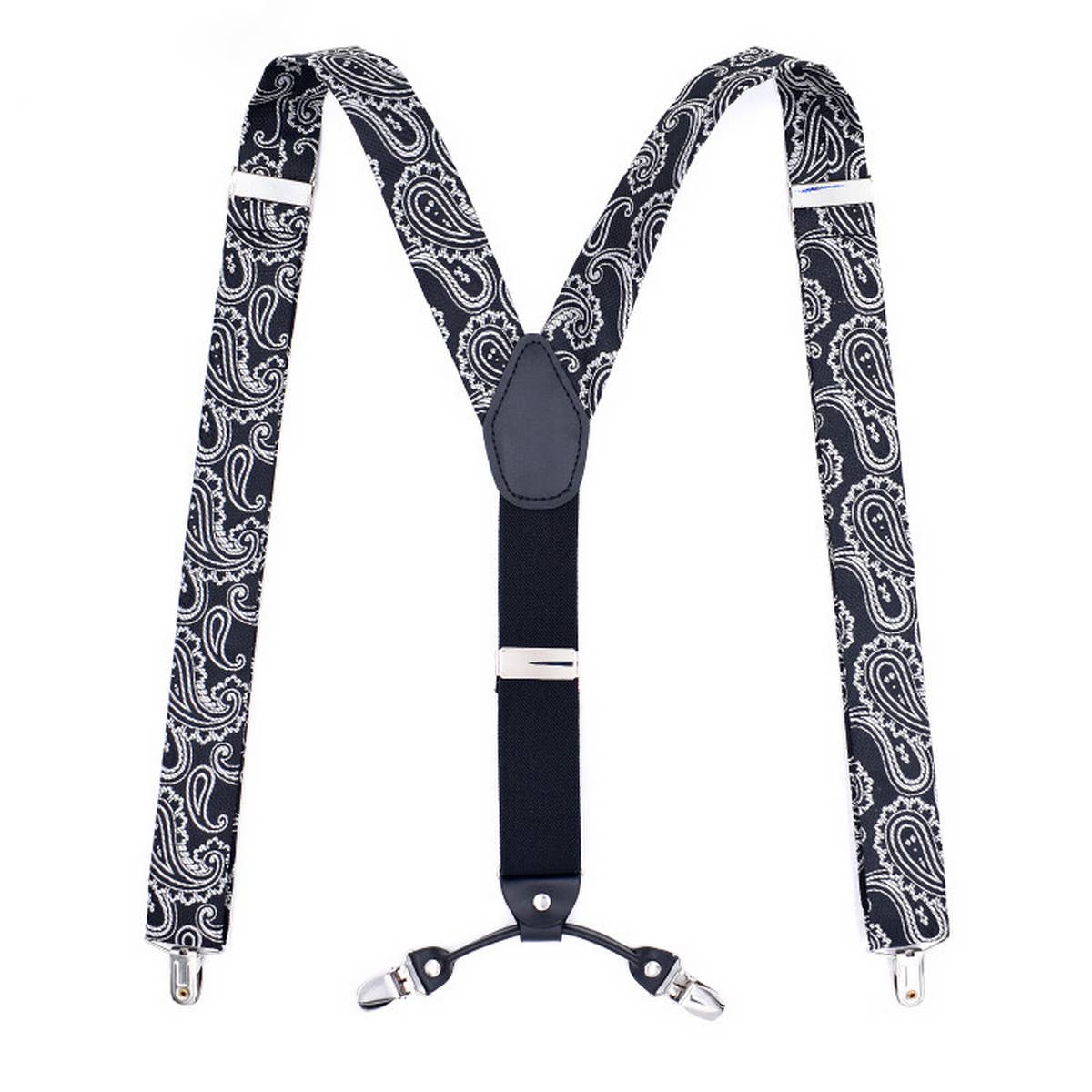 CASUAL JACQUARD 4-CLIP SUSPENDERS_CWMM1114