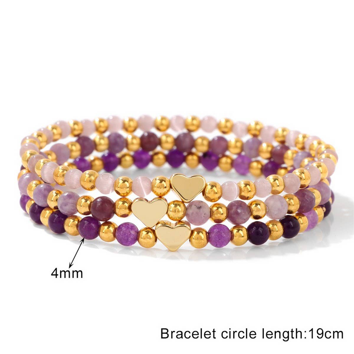 CWAJE4299_SMALL FRESH LOVE STONE BEADED COUPLE BRACELET