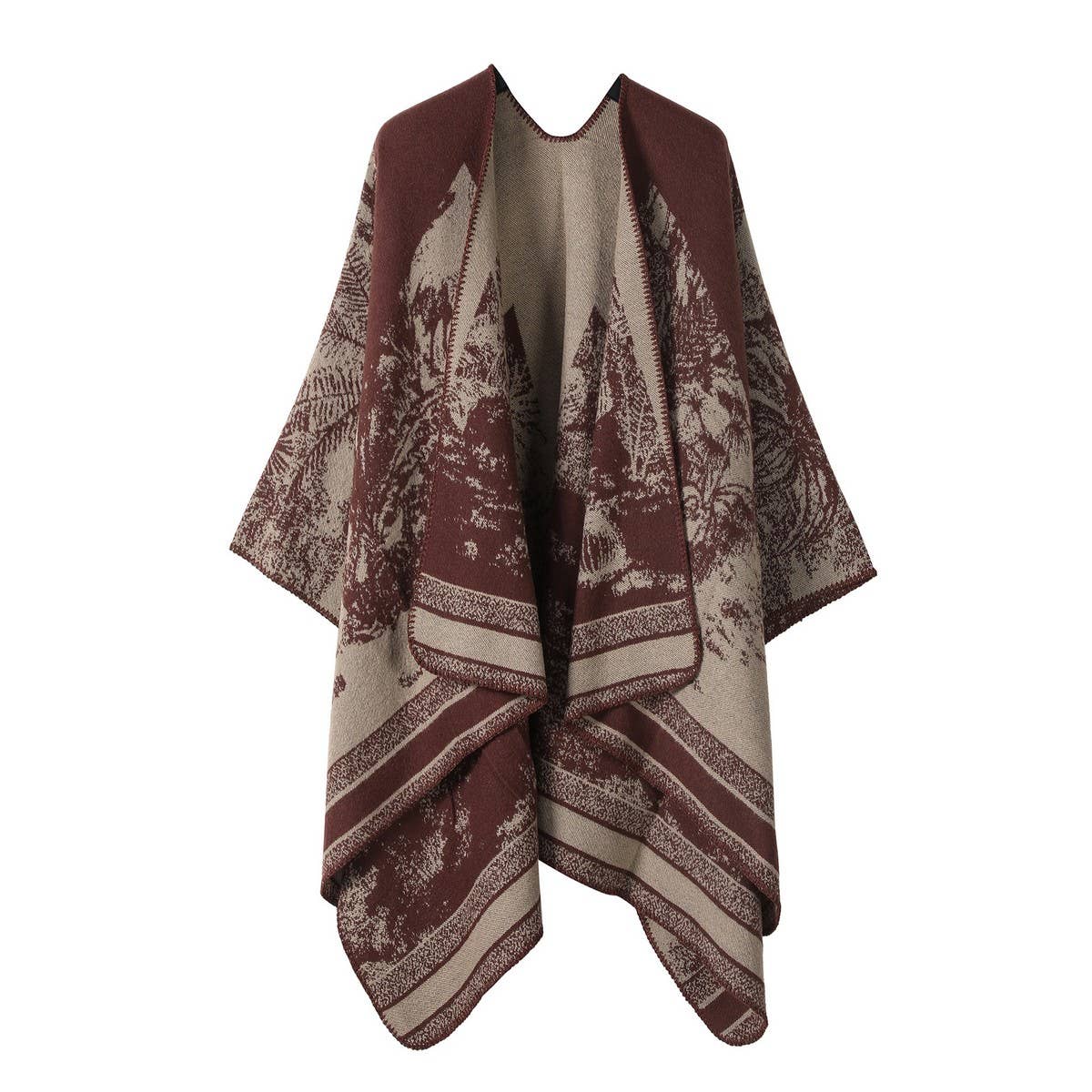 FAUX CASHMERE SHAWL WARM CAPE OUTER SCARF