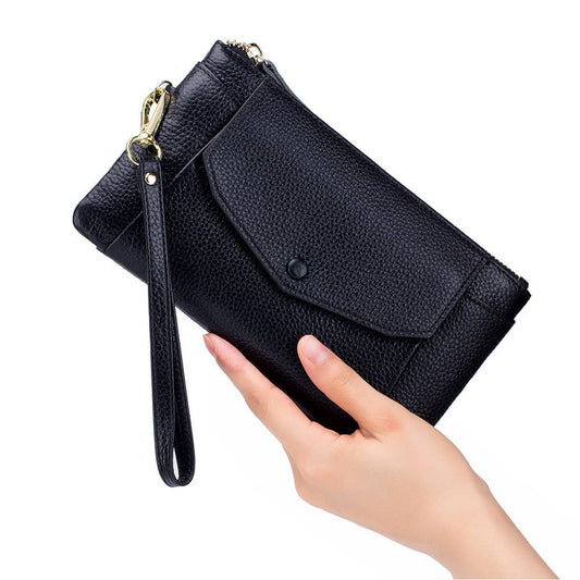 ULTRATHIN LONG LARGE CAPACITY CLUTCH LEATHER WALLET_CWAB3747