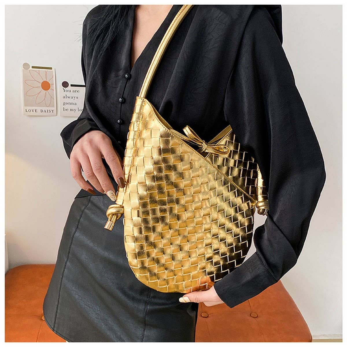 HAND-WOVEN BAG STYLISH STRAW ARMPIT BAG FOR WOMEN_CWAB1913