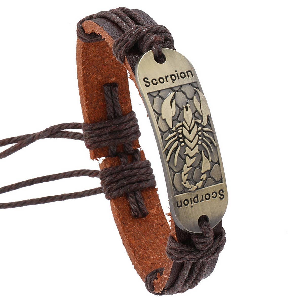 SIMPLE HAND-WOVEN VINTAGE LEATHER BRACELET_CWMM4521