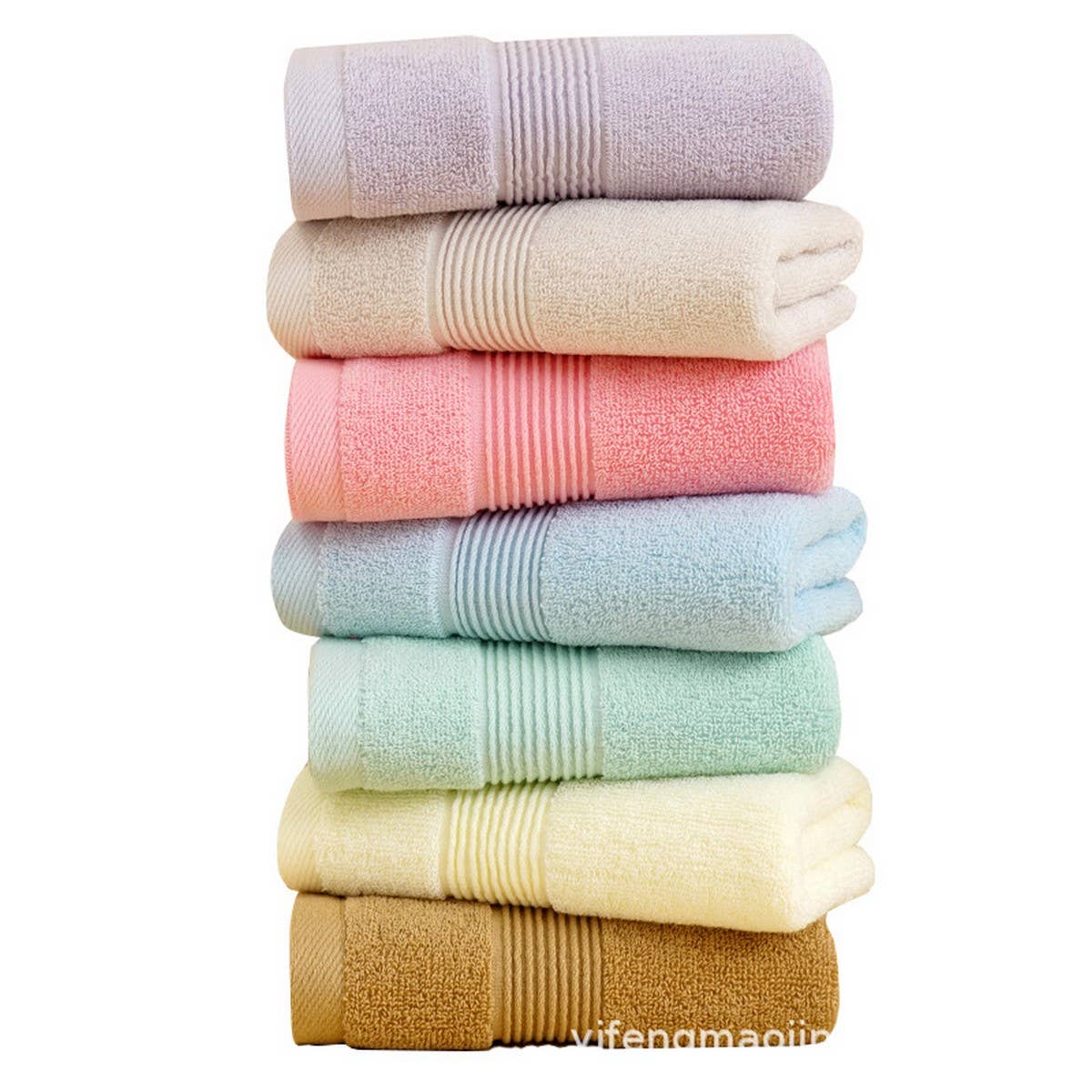 HOUSEHOLD SOLID COLOR THIN SOFT COTTON TOWEL